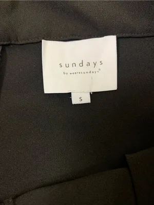 Sundays By Wearesundays Black‎ Tailored Skort High Rise Minimalist Small Shorts thumbnail 3