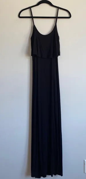 Charlotte Russe Black Ruffle Maxi Dress thumbnail 4