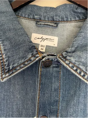 NEW CARLY JEAN LOS ANGELES CJLA Hunter Jean Jacket Medium Wash 3X thumbnail 9