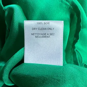 Graham & Spencer Green 100% Silk Dress Size P thumbnail 7
