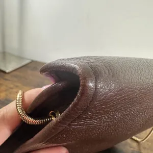 Yves Saint Laurent Vintage Shoulder Bag Small Brown Leather YSL thumbnail 9