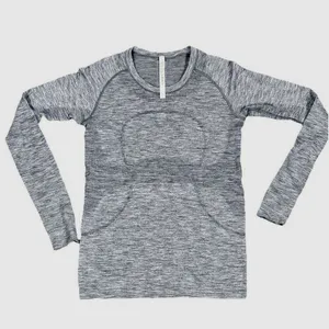 Lululemon Swiftly Tech Long Sleeve Shirt 2.0 Heathered Slate Gray Thumbholes 10 thumbnail 4