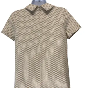 Tyler Boe Kim Dress XS Cowl Neck beige White Geometric 3/4 Sleeve Pocket Dress‎ thumbnail 7
