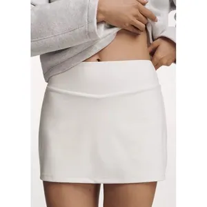 Anthropologie Daily Practice Mini Skort Sz L White Golf Tennis Pickle Ball NEW thumbnail 3