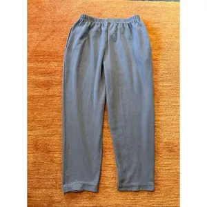 Jagenda Blue Cotton Blend Lounge Pants Women Size L USA Made thumbnail 8
