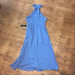 Lulu’s knit halter neck sleeveless elegant maxi dress thumbnail 3