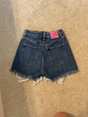 Zara Blue Denim Shorts thumbnail 2
