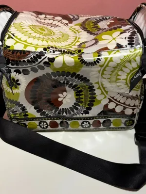 Vera Bradley Insulated Lunch Bag Cooler Tote Vintage Cocoa Moss Pattern thumbnail 6