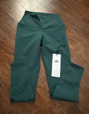 Alo Green Yoga Leggings thumbnail 1