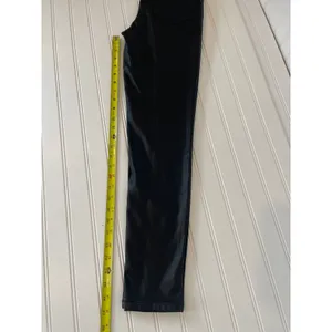 Express Black Super High Waisted Faux Leather Moto Skinny Pant Womens Size 0 thumbnail 6