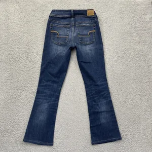 American Eagle Low Rise Kick Boot Jeans Boho Festival Rodeo Women's 4 x 29 thumbnail 3