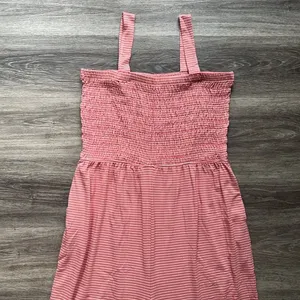 Zenana Smocked Top Jumpsuit Size 2X Womens casual stripped Cropped Wide Leg thumbnail 4
