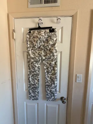Maurice Black and White Floral Skinny Jeans thumbnail 8