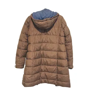Vintage Y2K Abercrombie Puffer Jacket Hooded Parka Coat Womens M Brown Bella thumbnail 4