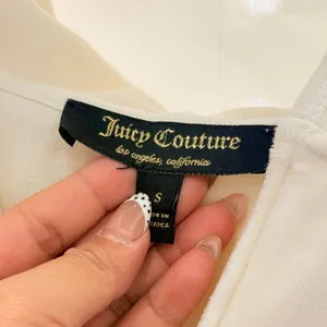 Vintage Juicy‎ Couture White Babydoll Hooded J Zipper Cardigan Small thumbnail 5