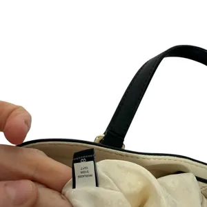Kate Spade Evangelie‎ Satchel Crossbody Purse Cement White Black Preppy READ thumbnail 9