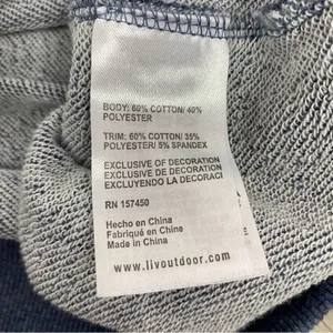 LIV Outdoor Kendall Crossover Back Pullover Hoodie‎ Sweatshirt Blue Large thumbnail 12