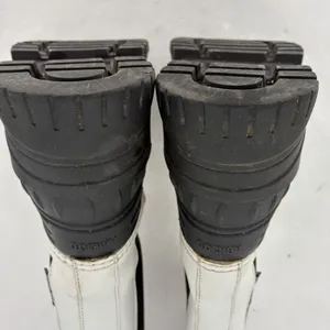 Axel Arigato Rain Boots Womens 7.5 White Leather Black Chelsea Duck Boots thumbnail 6