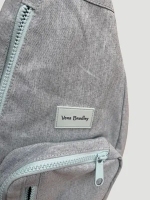 Vera Bradley Reactive Heathered Teal Reef Blue Sling Backpack thumbnail 3