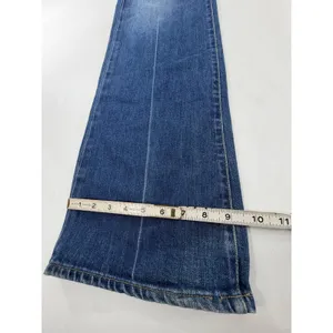 Paige Premium Denim Laurel Canyon Flare Jeans Blue Embroidered Rose Low Rise 31 thumbnail 7