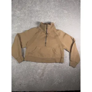 Lululemon Scuba Oversized Funnel-Neck Half Zip Filbert Tan Small thumbnail 2
