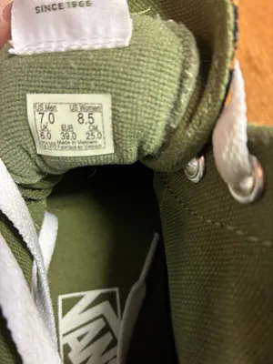 Vans green floral platform sneakers thumbnail 4