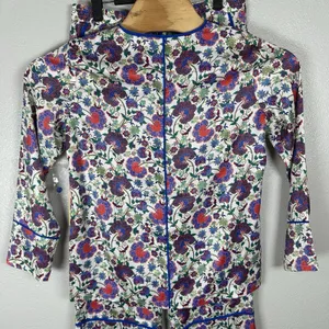 NEW Summersalt Cloud 9 Silky Satin Floral Pajama Set Small Button Up Shirt Pants thumbnail 3