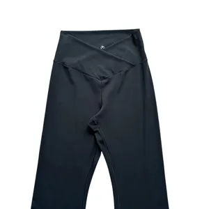 🔃High Waist Black Flare Leg Yoga Pants Leggings thumbnail 4