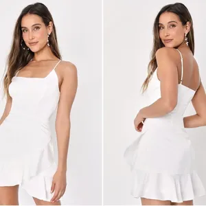 LULUS Bridal Bachelorette Engagement Bridal Shower Sexy Mini Dress thumbnail 4