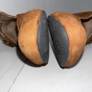 Taos‎ Stunner Brown Rustic Leather Mary Jane Clog Heel Bootie Pumps Shoes Size 7 thumbnail 10