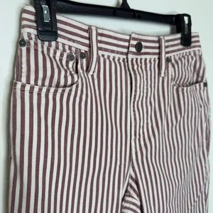 Madewell The High-Rise Slim Boyjean in Luca Stripe Size 25 Pre-owned thumbnail 6