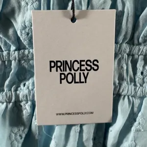 1701 | NWT Princess Polly Carlita Eyelet Boho Babydoll Mini Dress Blue Womens 12 thumbnail 7