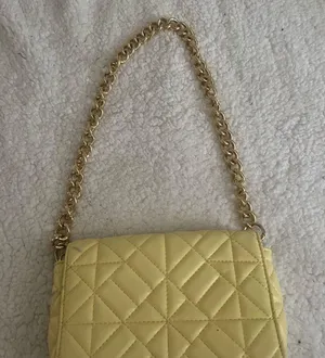 Boutique Yellow Quilted Chain Shoulder Bag thumbnail 4