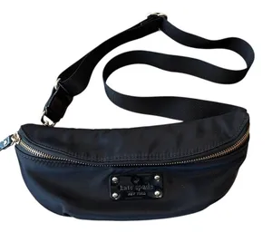 Kate Spade Nylon Fanny Waist‎ Belt Back Crossbody Small Black thumbnail 1