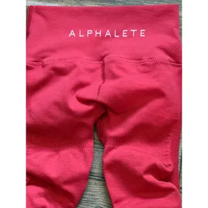Alphalete‎ High Waisted Seamless Leggings Pink Small Yoga Amplify Body Scrunch thumbnail 5