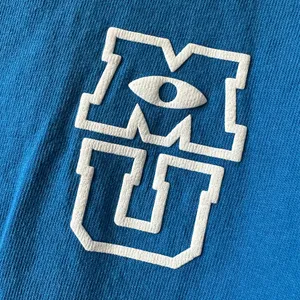 DISNEY Spirit Jersey Monsters University MU Oversized Long Sleeve Shirt Sz. S thumbnail 7
