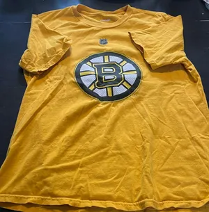 NHL Patrice Bergeron tshirt. Boston Bruins captain 2023. Good preowned condition thumbnail 1