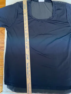 Varley Womens Tshirt Sheer Mesh Back Tshirt Size S High Low Athletic thumbnail 7