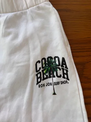Ocean Drive White Cocoa Beach RonJon Sweat Pants thumbnail 2