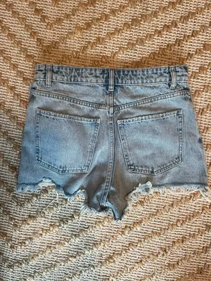 ZARA High Waisted Jean Shorts thumbnail 3