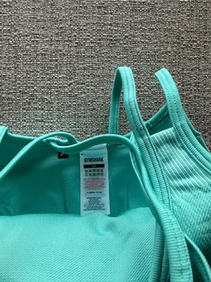 Gymshark‎ Ribbed Seamless Sports Bra Teal Size XS thumbnail 3