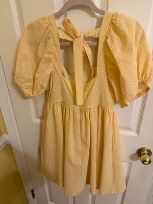 Mable Babydoll Mabel Seersucker Dress Small thumbnail 2