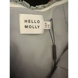 Hello Molly Mini‎ Dress Polka Dot Blue Ruffle Bustier NWT XL US 10 Coquette thumbnail 7