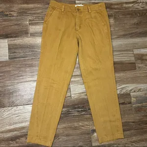 BY ANTHROPOLOGIE Women's Adobe Color Pleat Waist Trousers Pant thumbnail 3