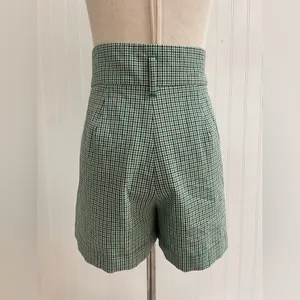 WILFRED Aritzia Gelas High Rise Paperbag Waist Gingham Paid Picnic Shorts Size 4 thumbnail 6