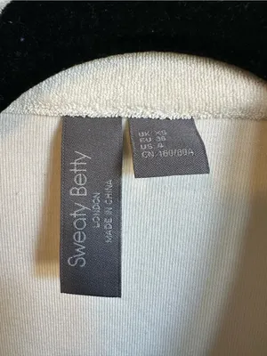 Sweaty Betty Terry Cloth Short Sleeve Polo Shirt Womens XS thumbnail 3