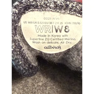 Allbirds Wool‎ Runners Charcoal Grey Heather Merino Wool Sneakers Womens 8 thumbnail 5