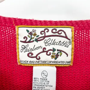 Heirloom Collectibles Women VTG Bear Christmas Tree Ugly Christmas Sweater 12/14 thumbnail 4