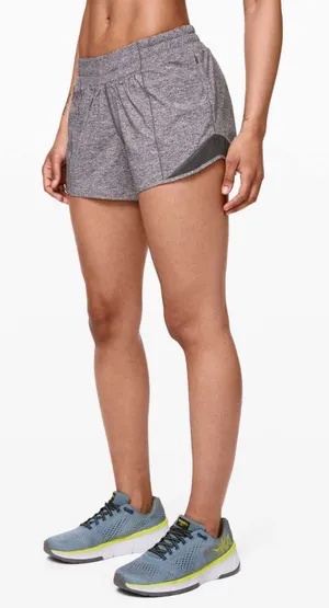 Lululemon Heather Gray Hotty Hot Shorts Size 6 US thumbnail 1