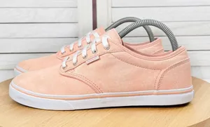 Vans Authentic Marled Peach Lace‎ Up Sneakers Shoes Peach Orange White 8.5 thumbnail 1
